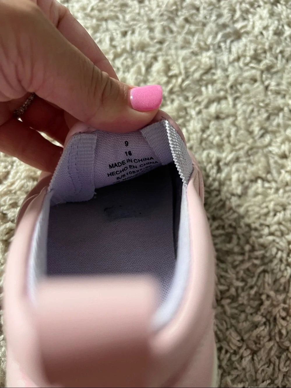 Old Navy Pink Glitter Heart Slip-On Sneakers